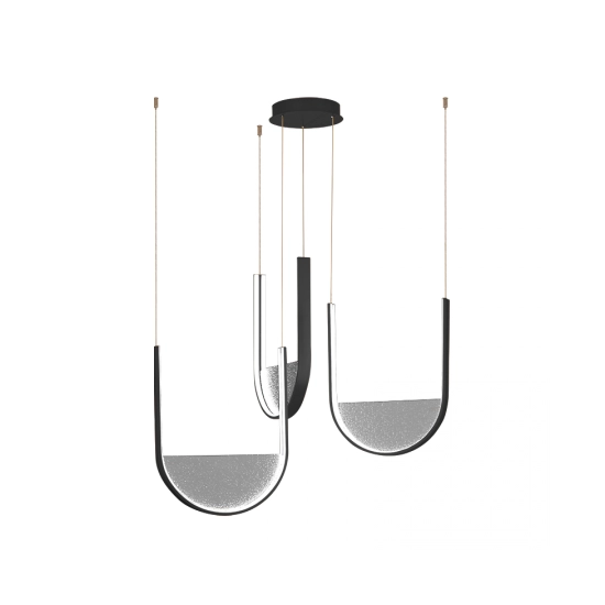23168 PENDANT LED LIGHT 54W 3000K,4000K BLACK-LIGHT GREY Zambelis Lights